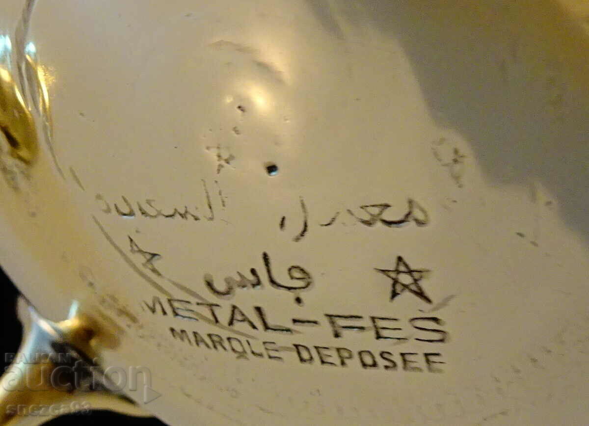 Moroccan bronze teapot, jug, eagle, ornaments - 6