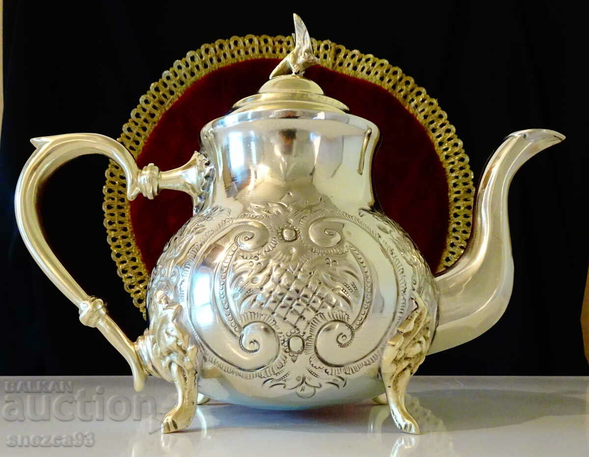 Ancient Moroccan teapot, jug, marked.