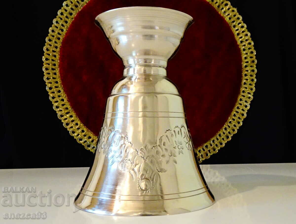 Silver-plated goblet, wine glass 350 ml, embossed - 7 Silver-plated goblet, wine glass 350 ml, embossed - 7