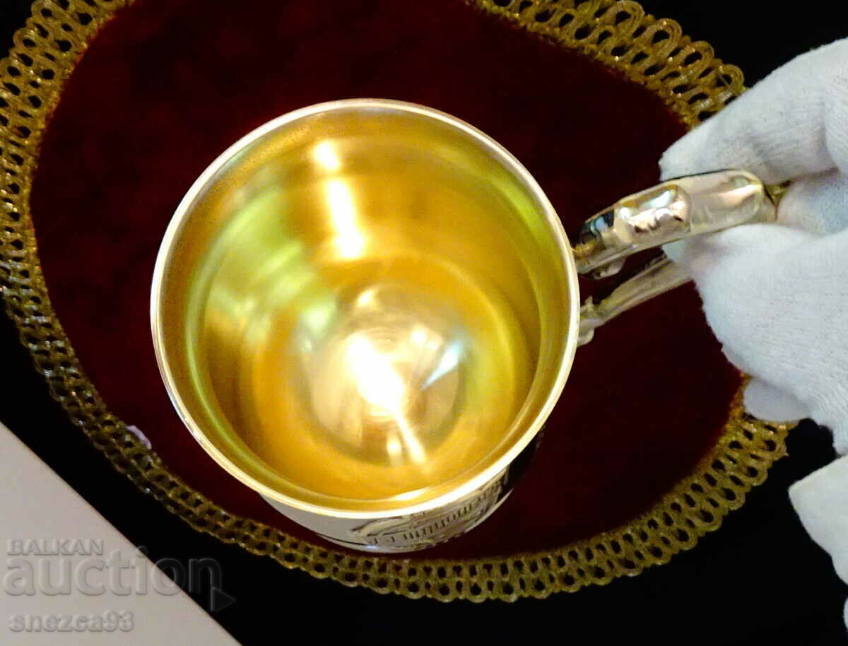 Cana placată cu argint de la Hyatt J.J.Mahoney. - 5 Cana placată cu argint de la Hyatt J.J.Mahoney. - 5