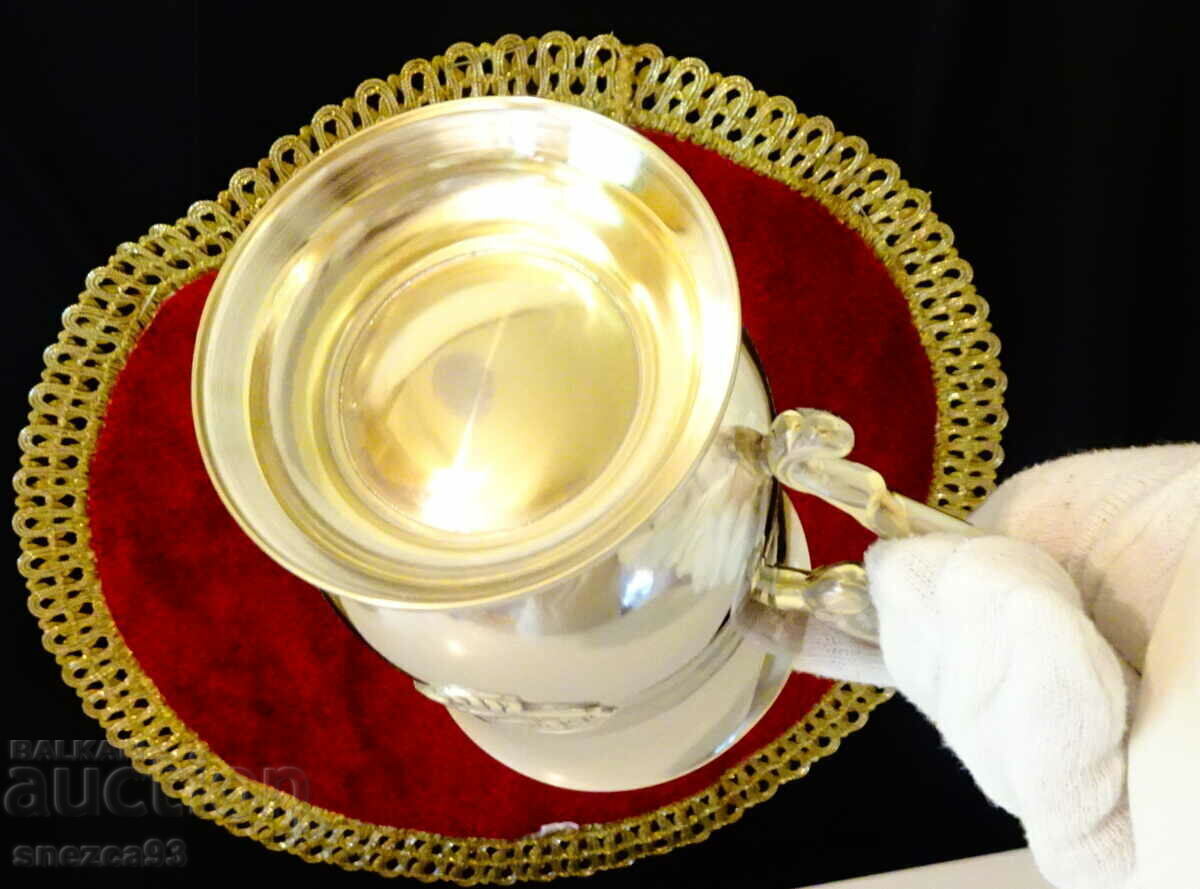 Cana placată cu argint de la Hyatt J.J.Mahoney. - 6 Cana placată cu argint de la Hyatt J.J.Mahoney. - 6