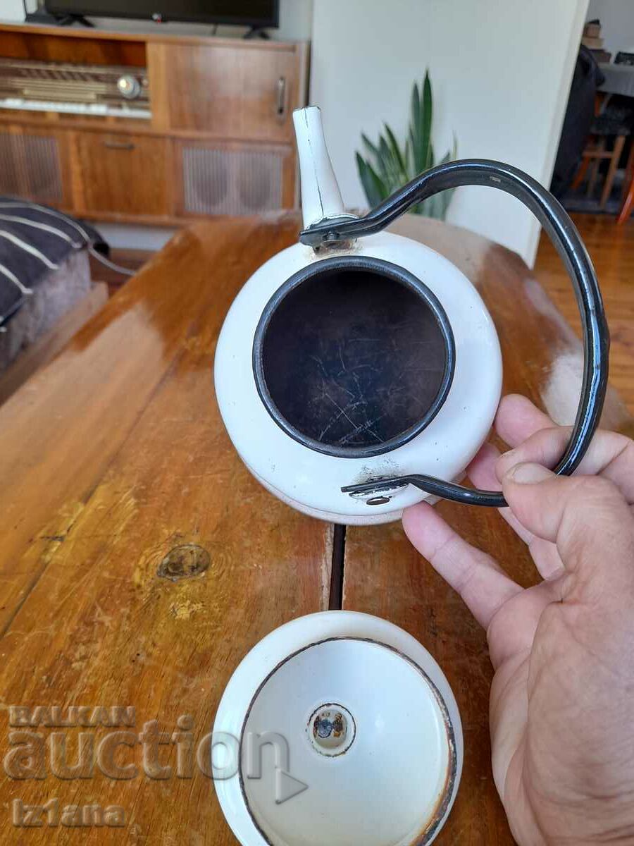 Old enamel teapot - 5