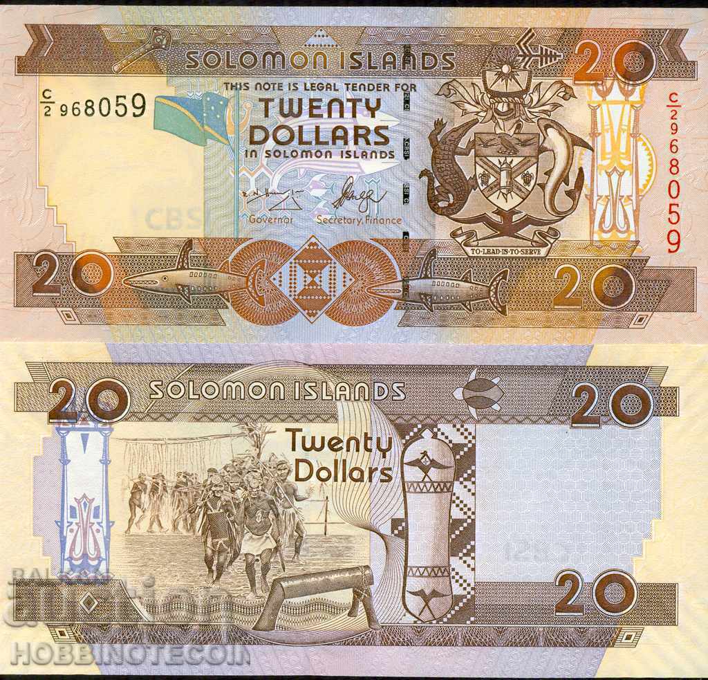 INSULELE SOLOMON 20 $ emisiune C/2 2004 NOU UNC