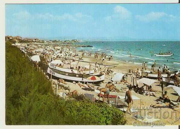 Carte poștală Bulgaria Pomorie Beach 1 *
