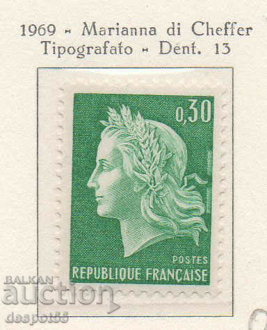 1969. Γαλλία. Νέα αξία.