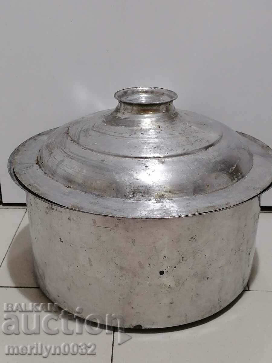 Copper pot with lid, copper container Copper pot with lid, copper container