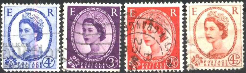Σφραγισμένη βασίλισσα Ελισάβετ II 1952 / 9 Μεγάλη Βρετανία
