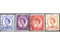 Клеймовани марки Кралица Елизабет II 1952 / 9 Великобритания