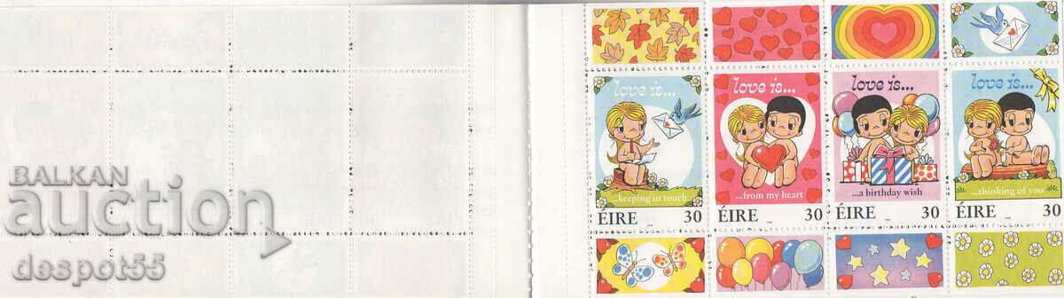 Δημοπρασία 1998. Eire. Γραμματόσημα χαιρετισμού. Δελτίο.