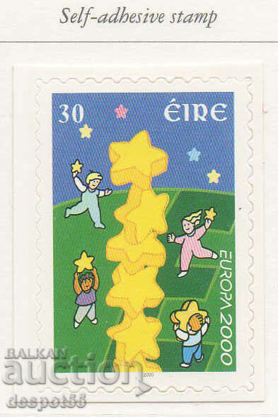 2000. Eire. Europe - Tower of 6 stars. Self-adhesive.