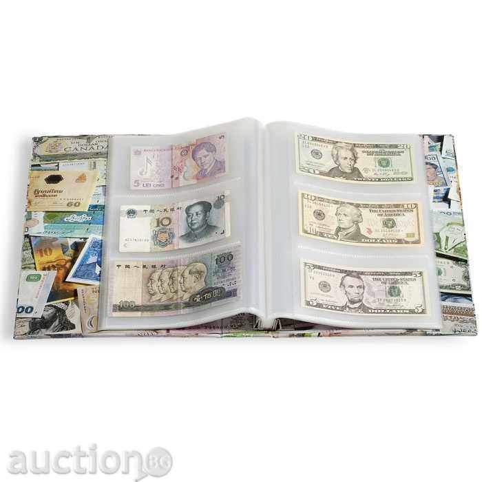 Album for 300 banknotes "Vario" with 100 Leuchtturm sheets