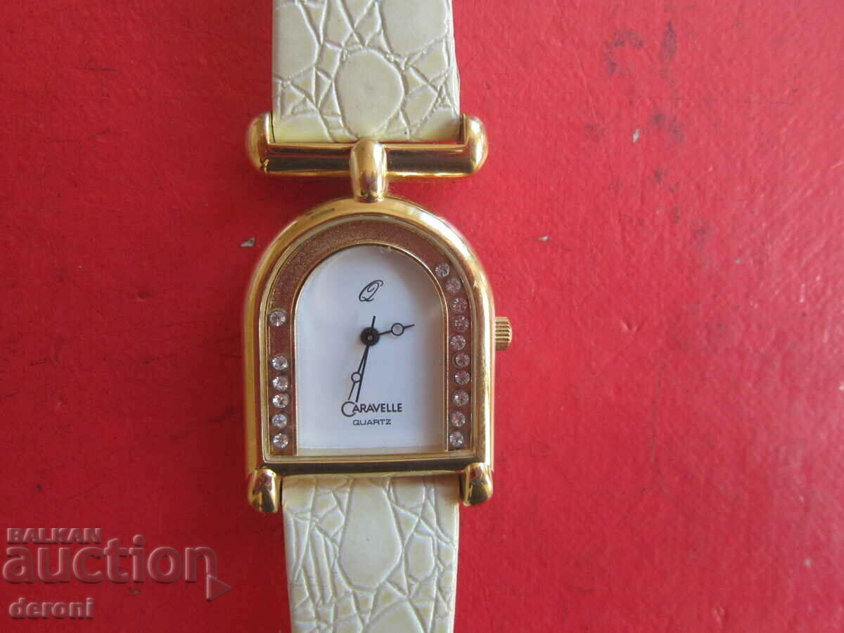 Women's Caravelle Bulova Crystal Gold Watch - 7 Women's Caravelle Bulova Crystal Gold Watch - 7