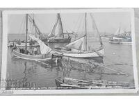 Carte poștală veche Portul Burgas 1942
