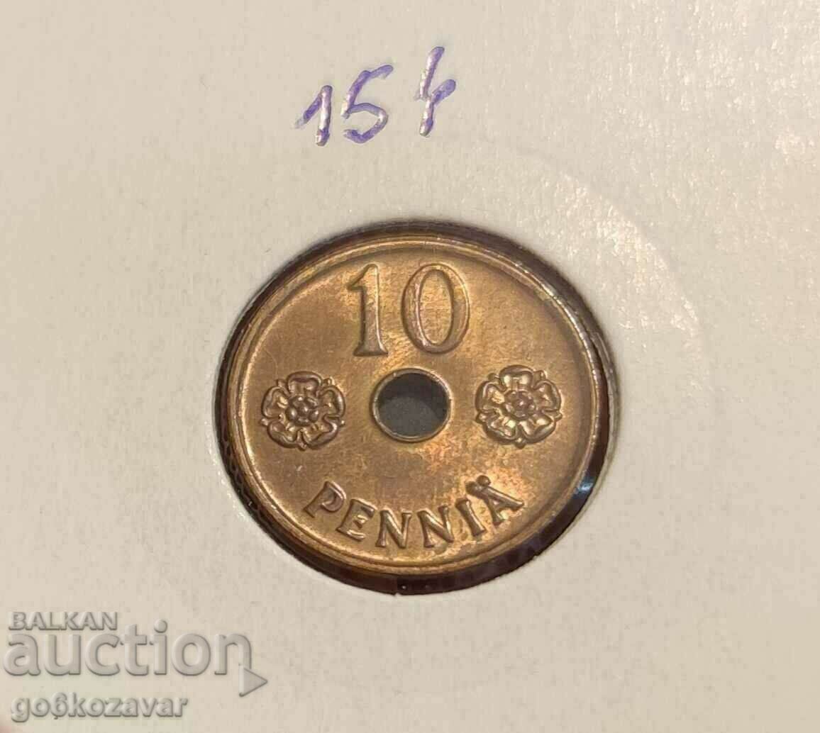 Финландия 10 пенния 1942г UNC