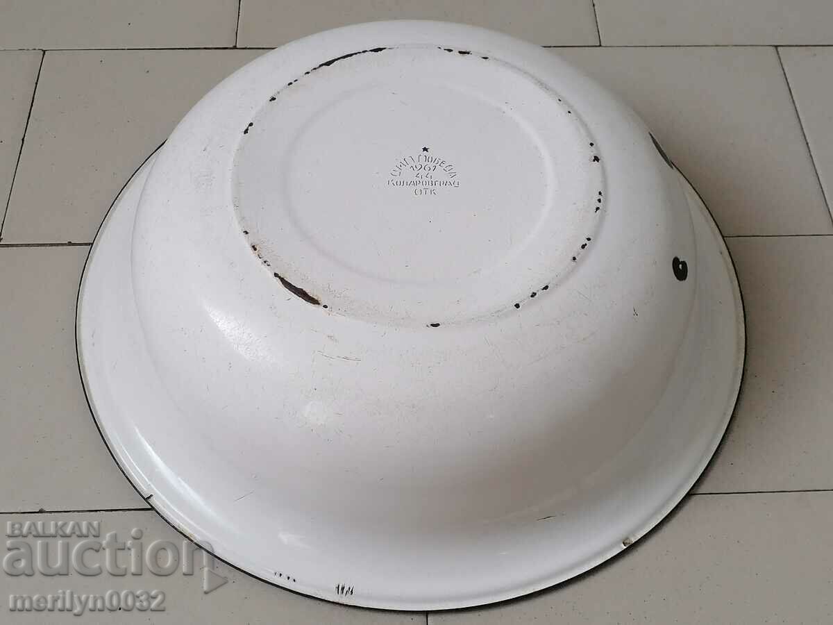 Enamelled basin Kolarovgrad trough, vessel with enamel - 5 Enamelled basin Kolarovgrad trough, vessel with enamel - 5