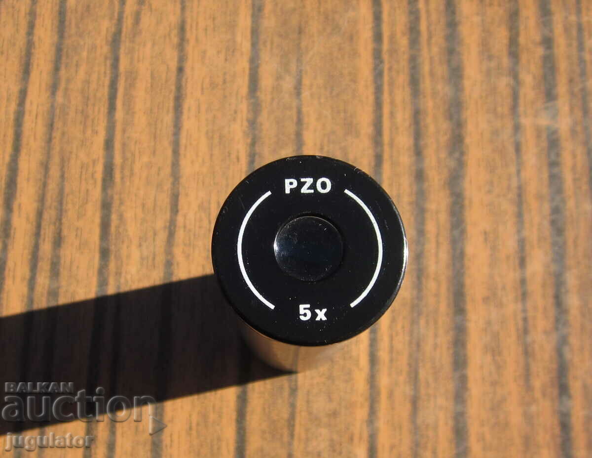PZO 5x eyepiece lens attachment microscope objective
