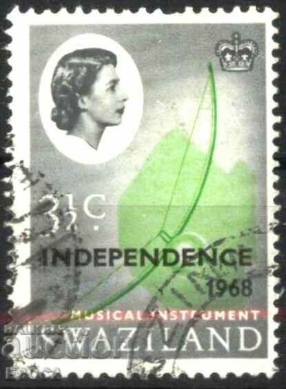 Stamped Queen Elizabeth II 1968 of Swaziland
