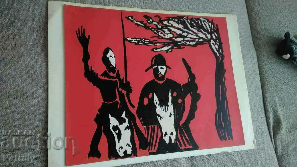 Δημοπρασία Παλιά φωτογραφία του Δον Κιχώτη Δημοπρασία Παλιά φωτογραφία του Δον Κιχώτη