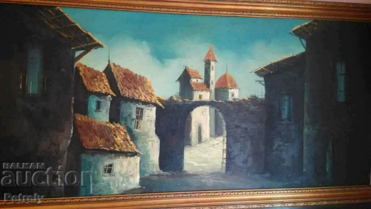 Delivery of An old huge painting