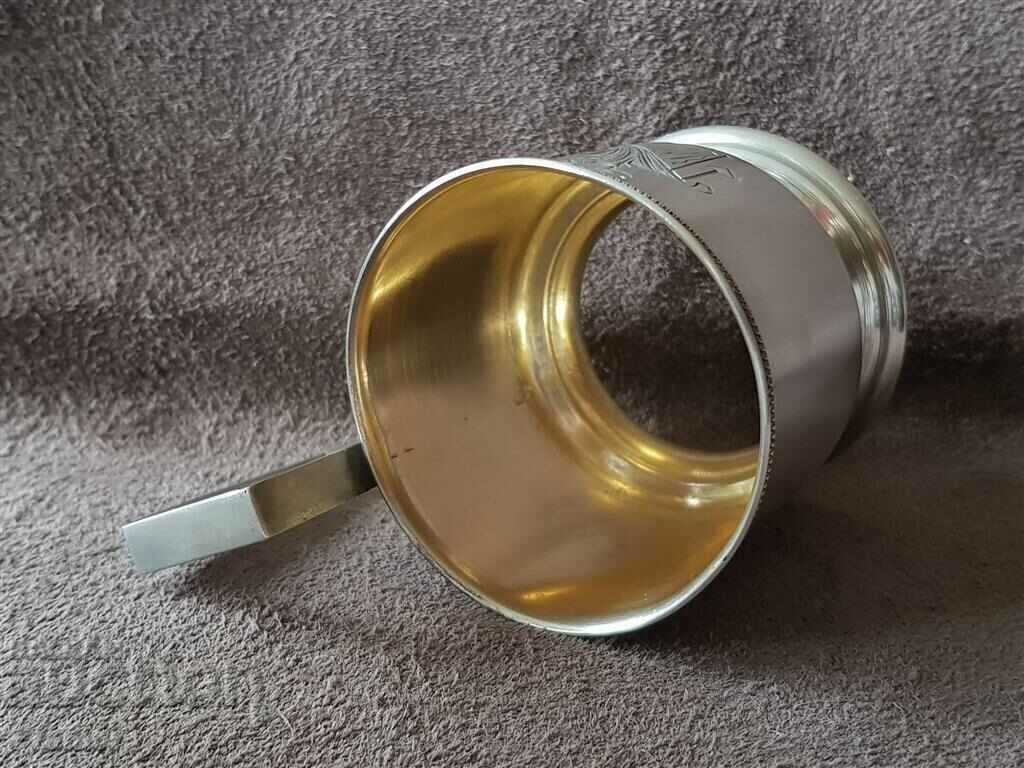 26 January 1934 Russian Latvia Silver Mounted silver Cup - 5 26 January 1934 Russian Latvia Silver Mounted silver Cup - 5