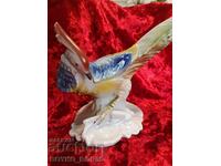 Old Super Rare Bulgarian Porcelain Figure Parrot