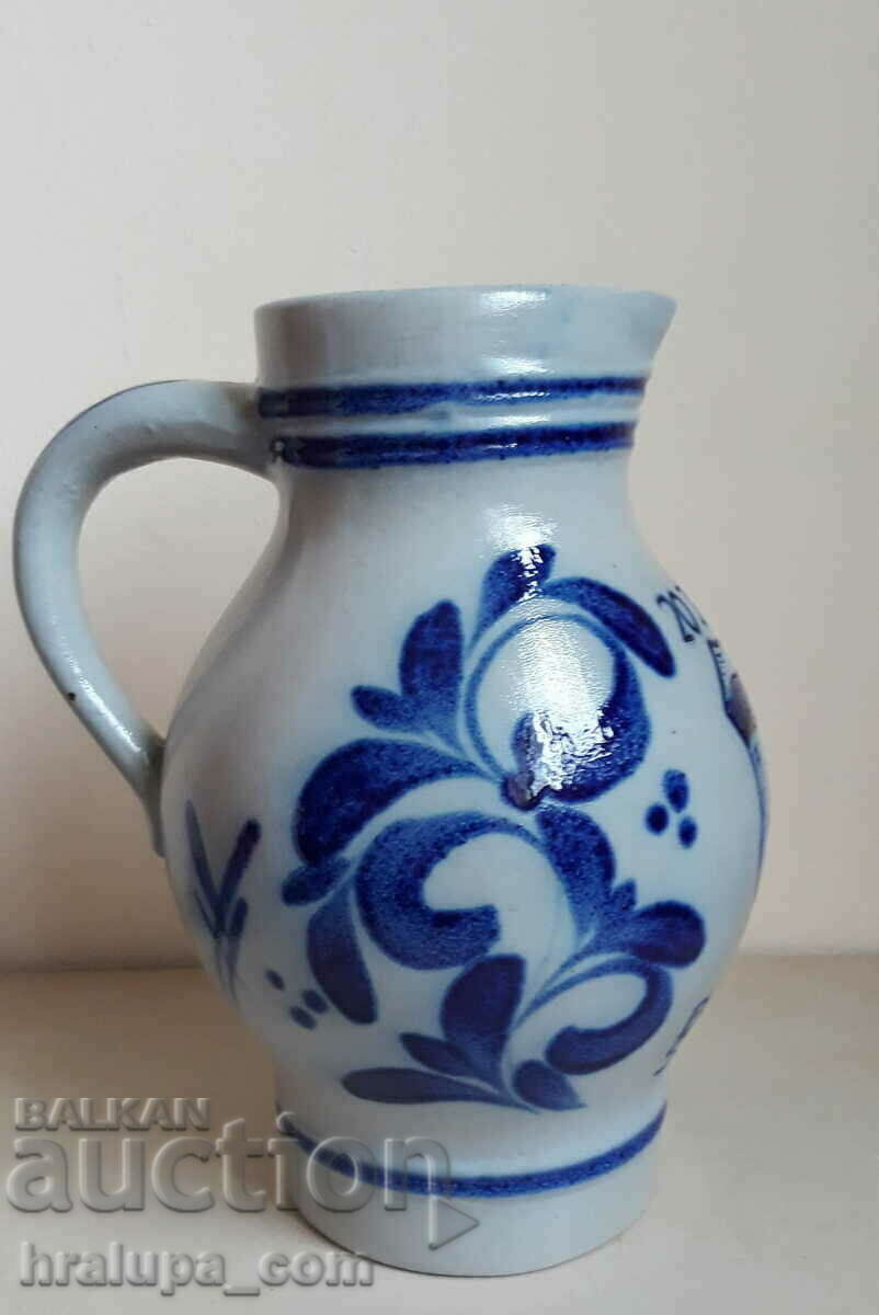 Hand painted ceramic jug with price 25.00 BGN | € 12.78 Hand painted ceramic jug with price 25.00 BGN | € 12.78