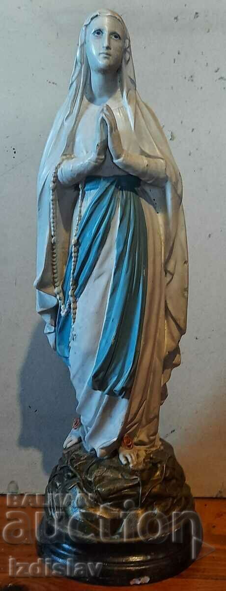 Католическа гипсова фигура на Дева Мария от Лурд
