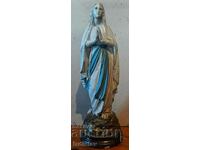 Catholic plaster figure of Our Lady of Lourdes