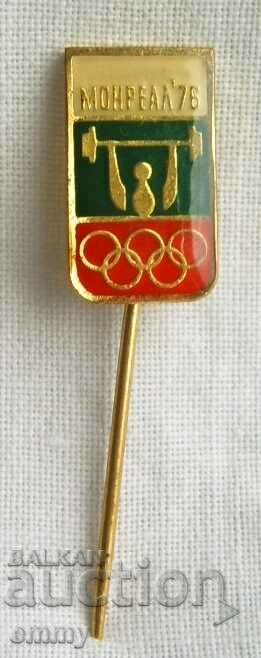 Weightlifting Badge - Olympic Games Montreal 1976, Canada