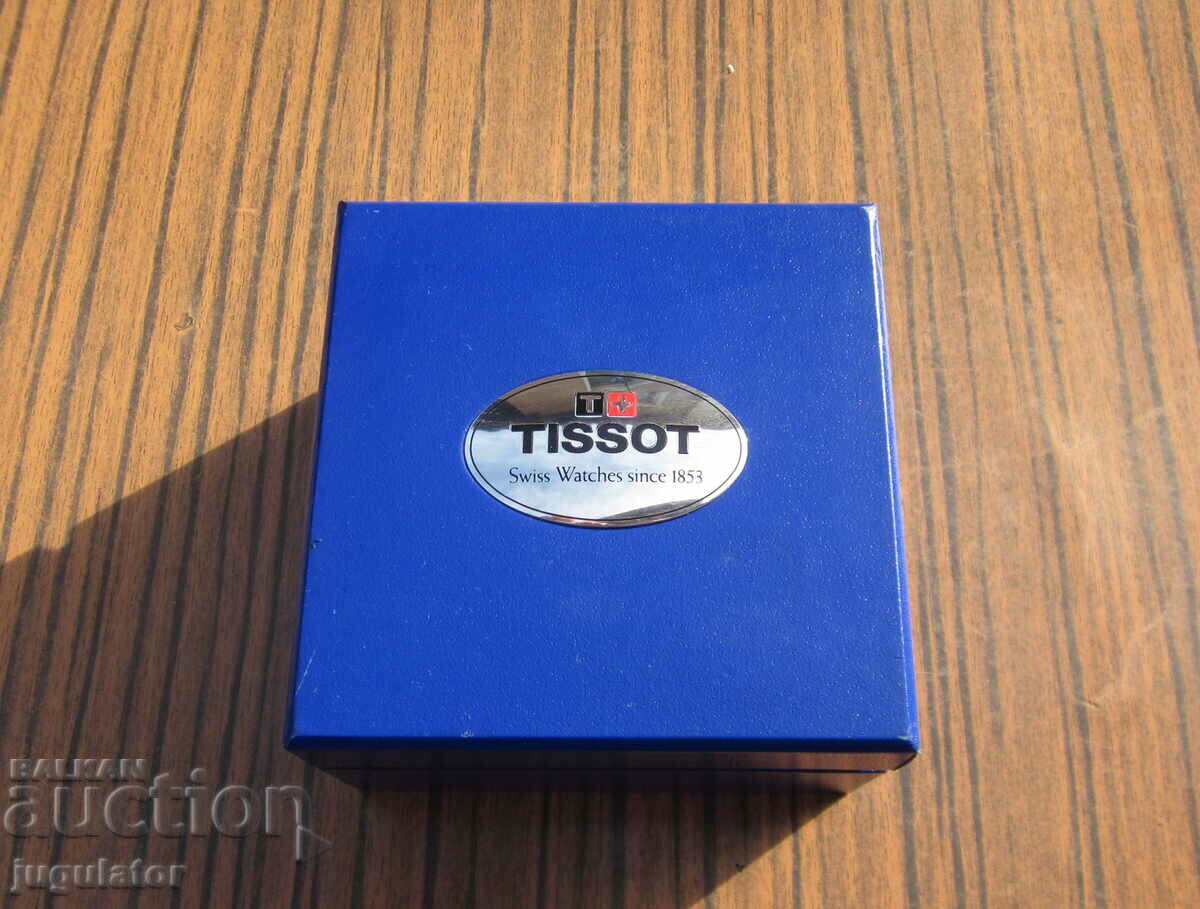 Delivery of empty box box with booklet from a TISSOT wristwatch