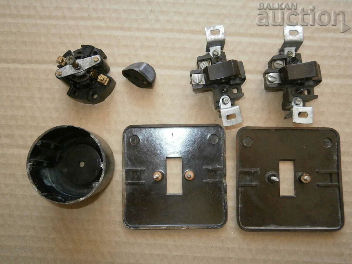 Delivery of old bakelite single phase switches series switch knob Delivery of old bakelite single phase switches series switch knob