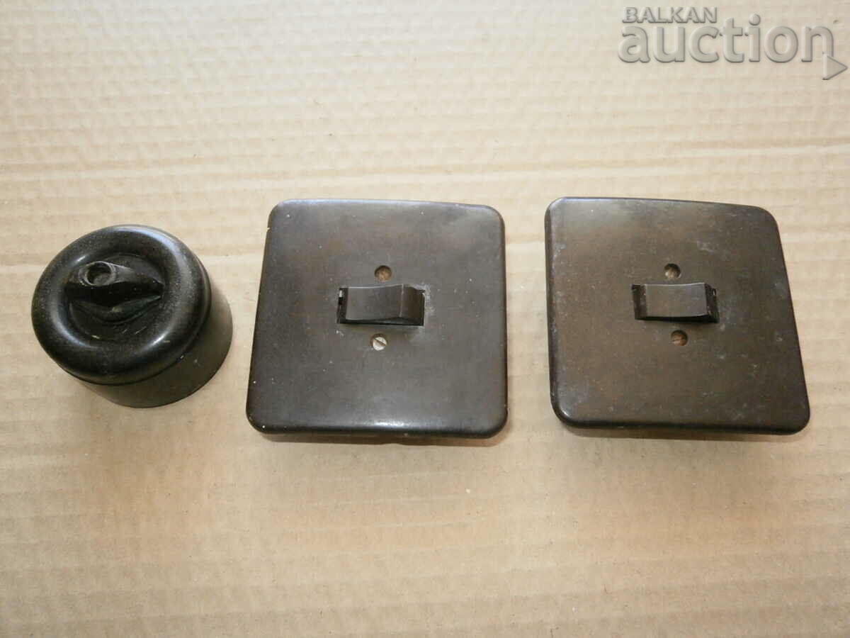 old bakelite single phase switches series switch knob - 5 old bakelite single phase switches series switch knob - 5