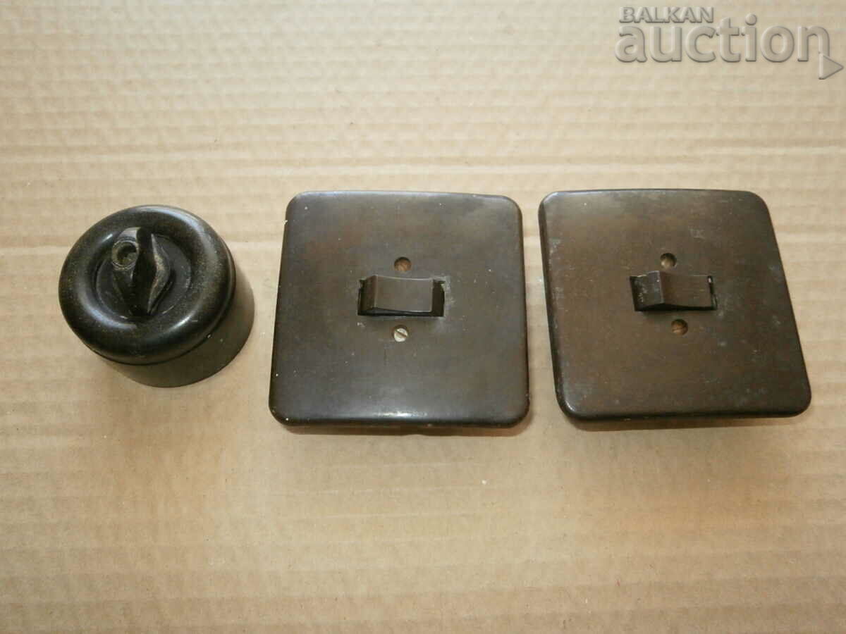 old bakelite single phase switches series switch knob - 6 old bakelite single phase switches series switch knob - 6