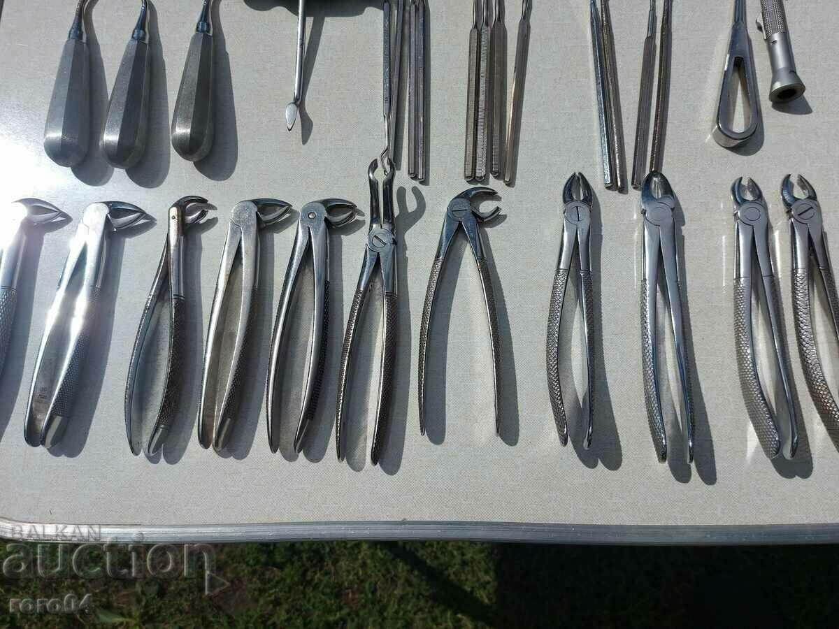 DENTAL INSTRUMENTS - 30 PIECES - COLLECTION - 7 DENTAL INSTRUMENTS - 30 PIECES - COLLECTION - 7
