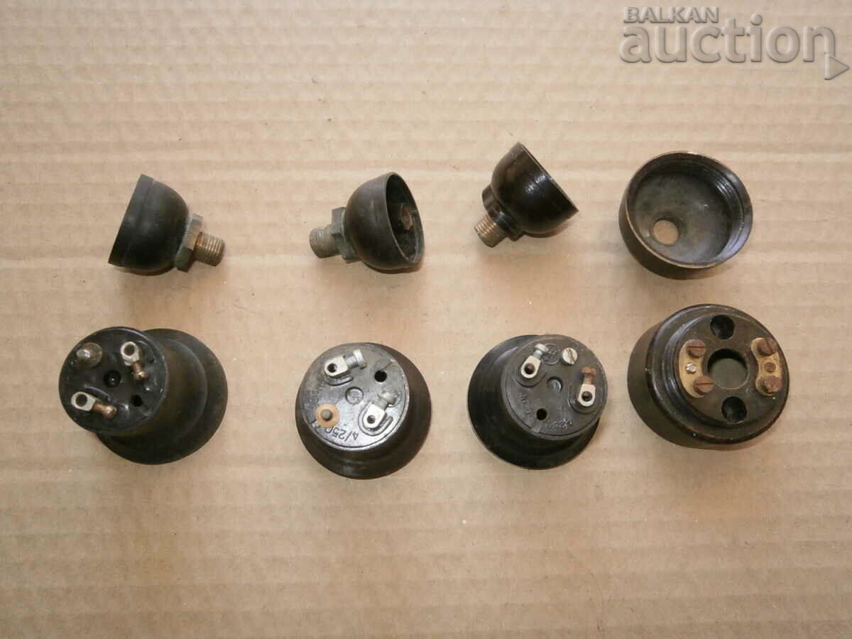 Auction  old bakelite monophase sockets console lamp socket