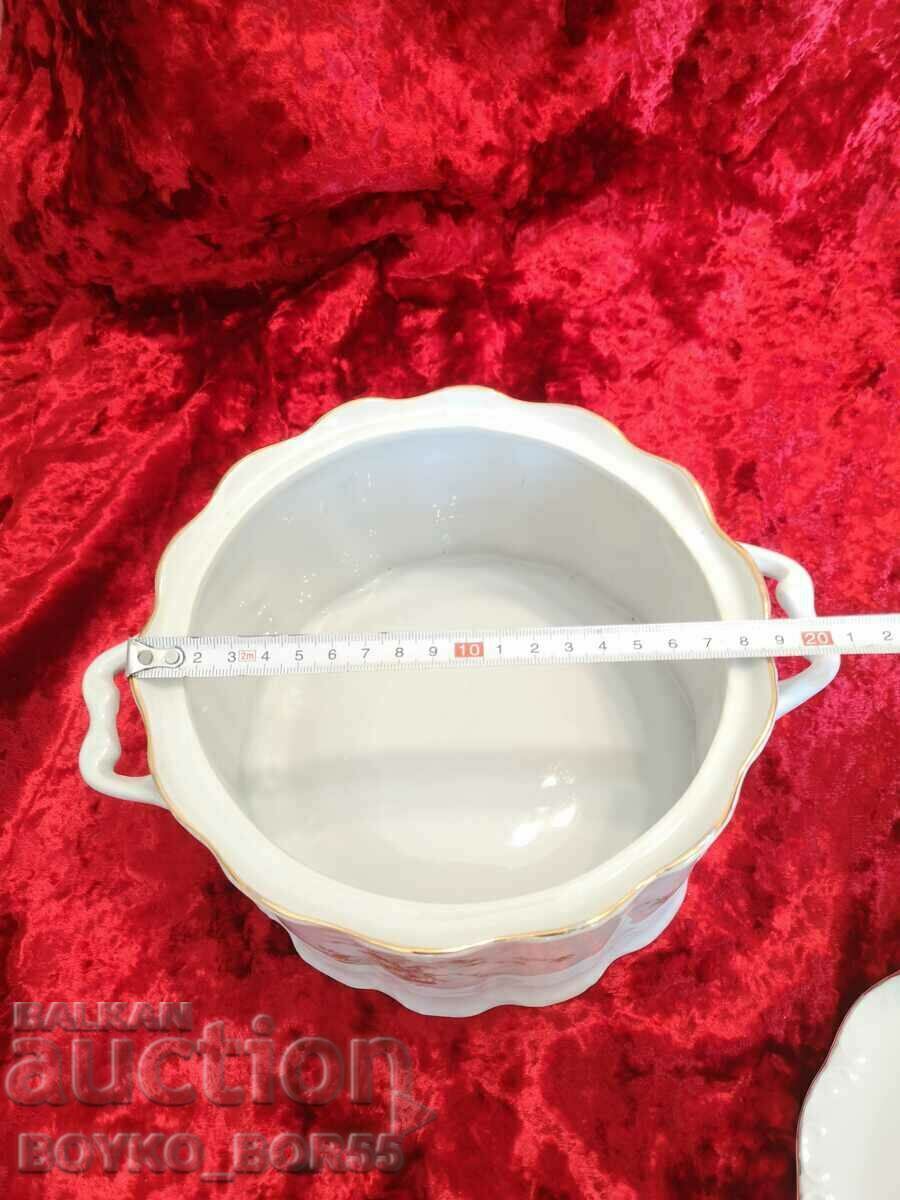 Original Bulgarian Soc Porcelain Soup Bowl Razgrad 1960s - 6 Original Bulgarian Soc Porcelain Soup Bowl Razgrad 1960s - 6