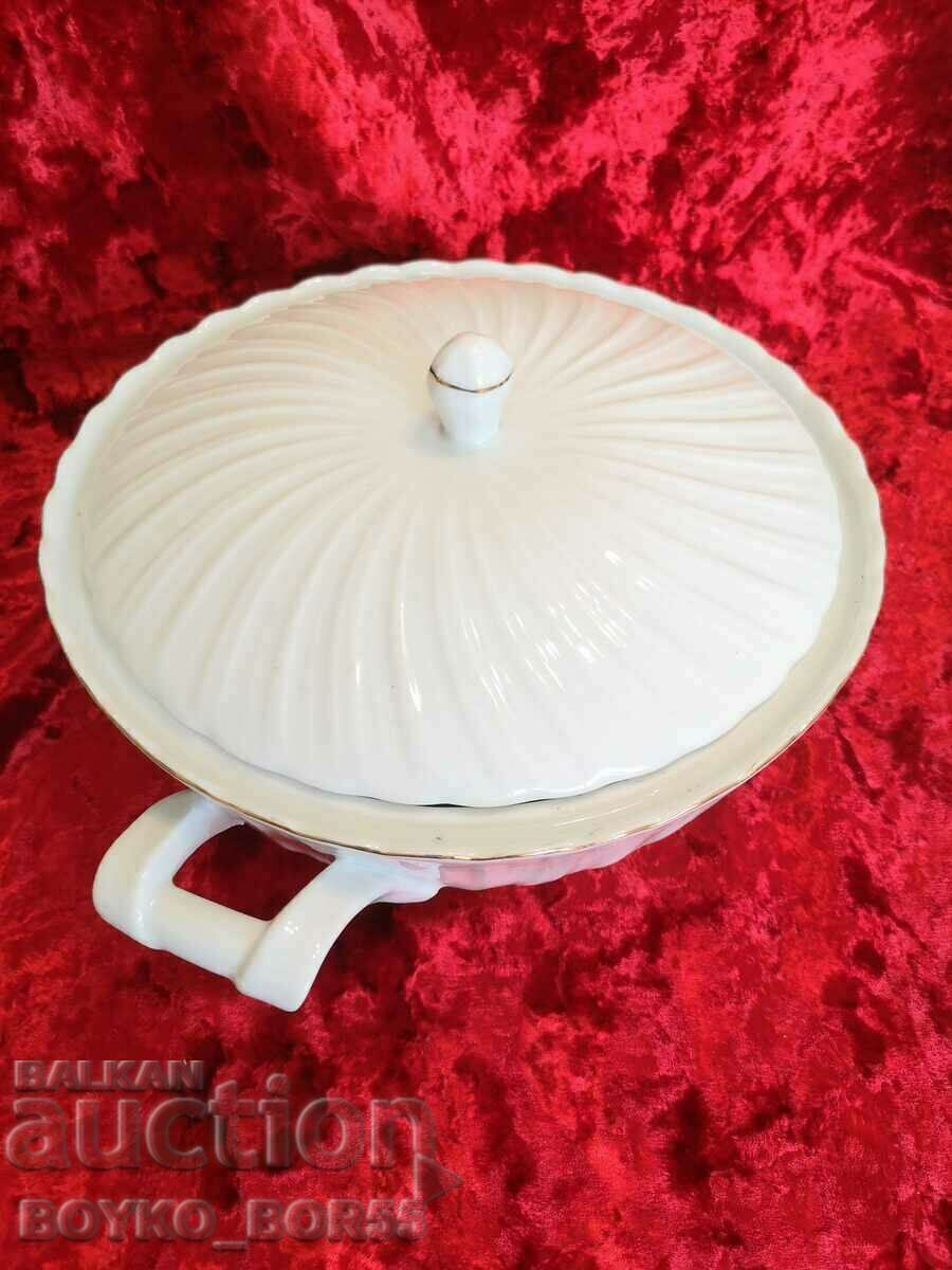 Εκλεκτό βουλγαρικό μπολ σούπας αντίκες από πορσελάνη με τιμή 47.00 BGN | € 24.03 Εκλεκτό βουλγαρικό μπολ σούπας αντίκες από πορσελάνη με τιμή 47.00 BGN | € 24.03