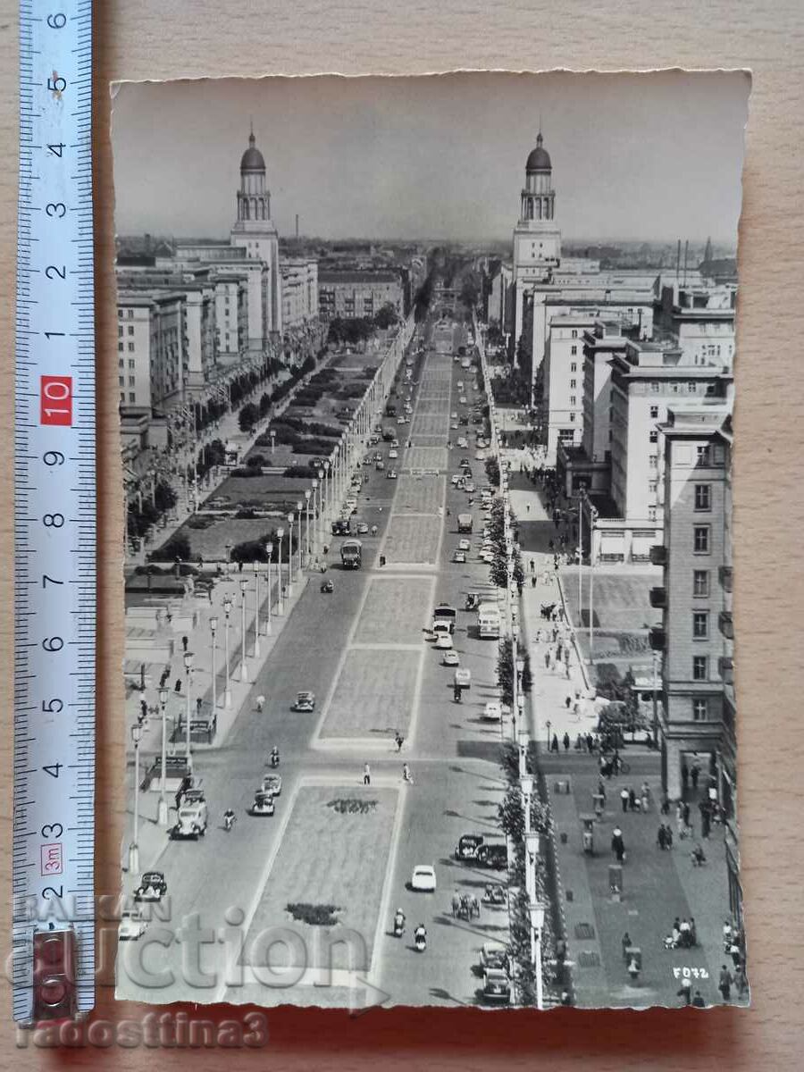 Card GDR Berlin Boulevard Stalin Postcard Berl
