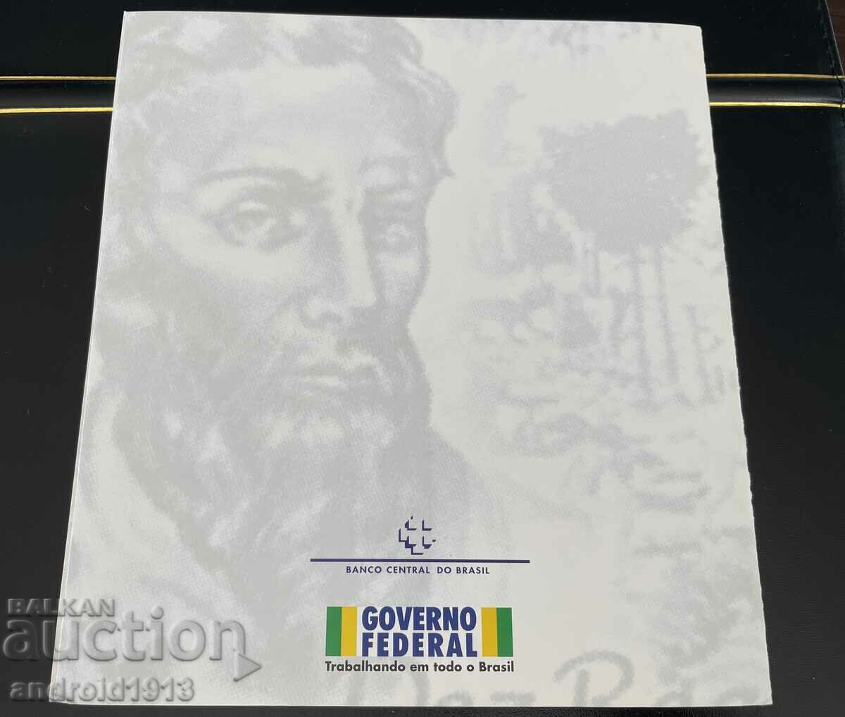 BRAZIL 2000 - 10 REAL, UNC, JUBILEE, FOLDER - 5 BRAZIL 2000 - 10 REAL, UNC, JUBILEE, FOLDER - 5