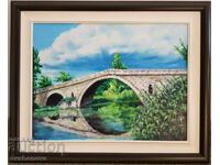 Anna Banova Most Kadin landscape Oil paints canvas