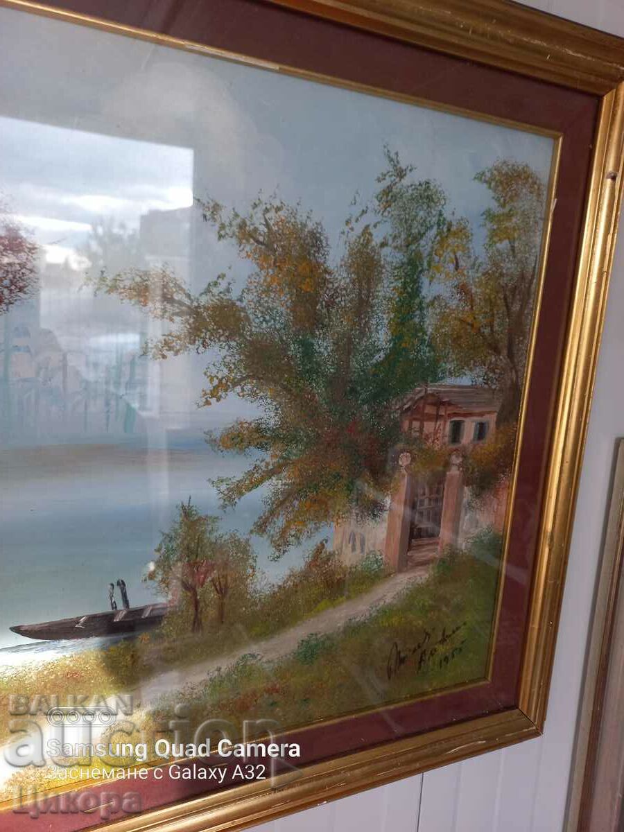 OLD PAINTING OIL ON CANVAS SIGNED with price 550.00 BGN | € 281.21