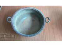 OLD COPPER HAND FORGED PAN - 1933,