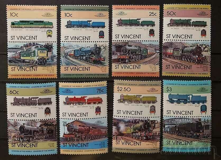 St. Vincent 1983 Locomotives MNH