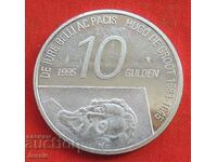 10 гулдена 1995 г. Холандия сребро
