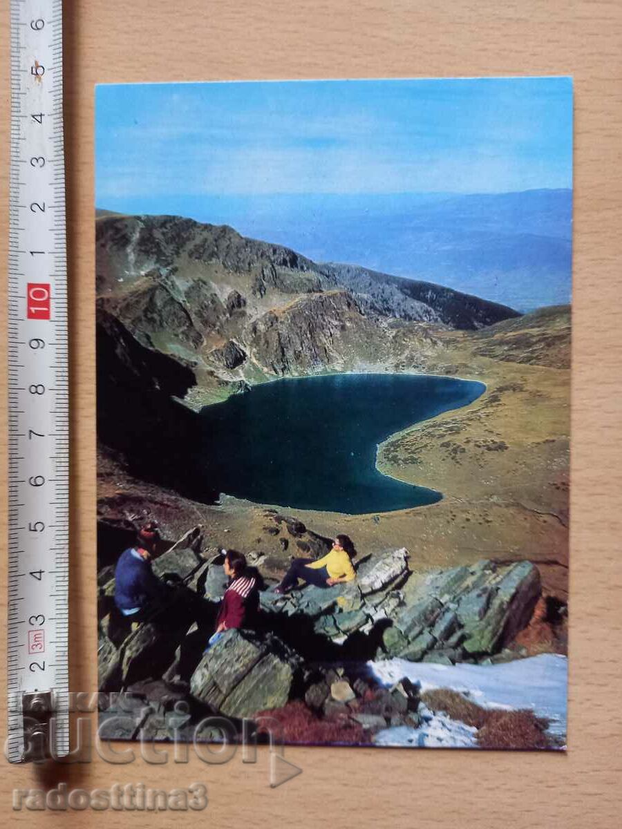 A card from the Rila lake of Babreka