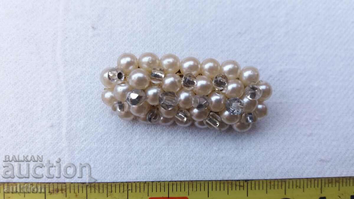 RENAISSANCE BROOCH WITH STONES AND PEARLS - 5 RENAISSANCE BROOCH WITH STONES AND PEARLS - 5