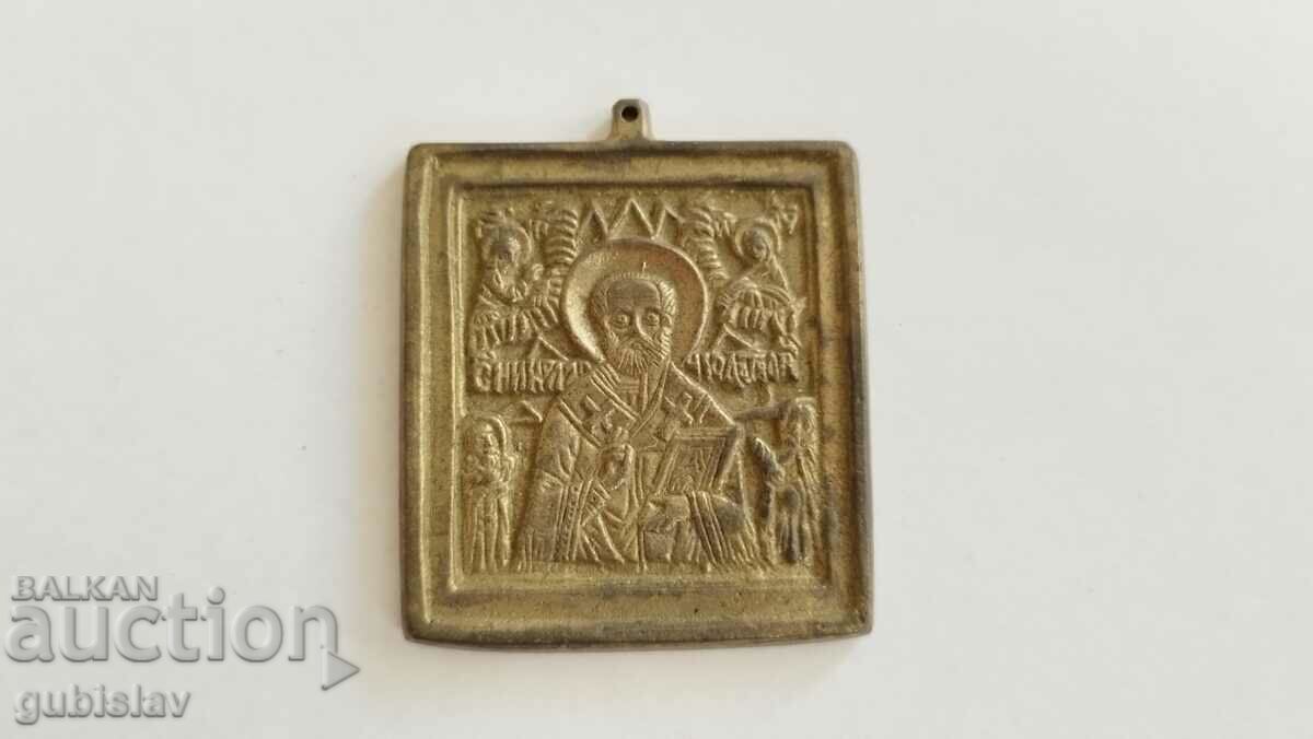 Стара бронзова икона, Св. Николай Чудотворец