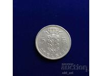 Монета - Белгия, 5 франка 1949 г.