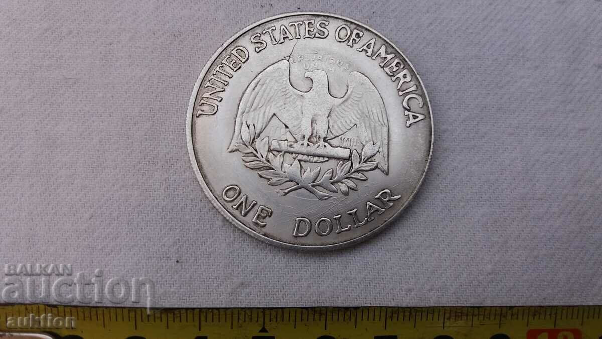 MASSIVE AMERICAN LIBERTY PLAQUE 1865 ONE DOLLAR - 5 MASSIVE AMERICAN LIBERTY PLAQUE 1865 ONE DOLLAR - 5