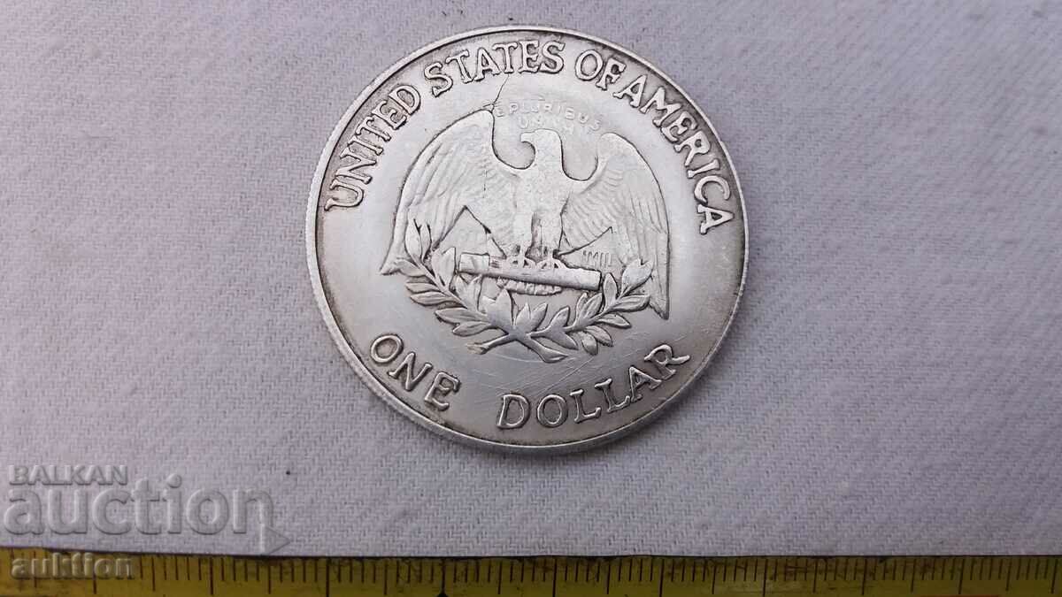 MASSIVE AMERICAN LIBERTY PLAQUE 1865 ONE DOLLAR - 7 MASSIVE AMERICAN LIBERTY PLAQUE 1865 ONE DOLLAR - 7